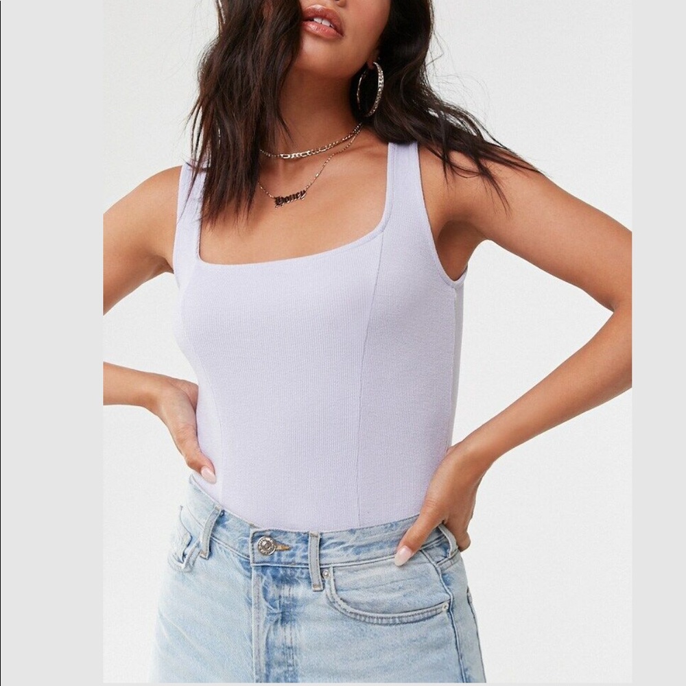 NWT Lavender Ribbed Bodysuit